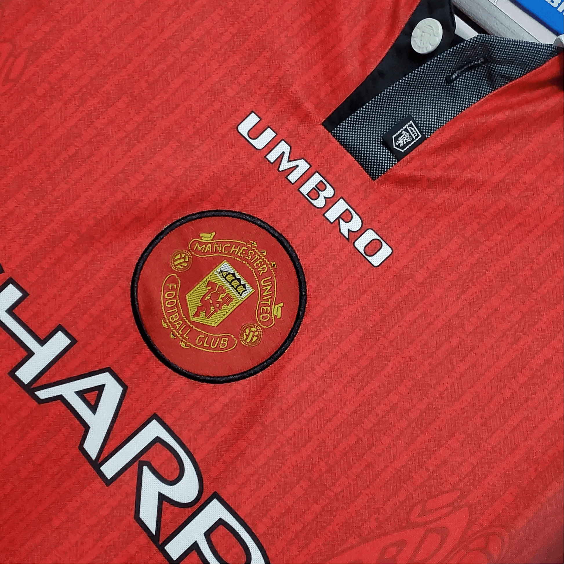 1996/1997 Manchester United SHARP - Home Retro Kit – Long Sleeves - ClassicKits433 - GovintageJersey