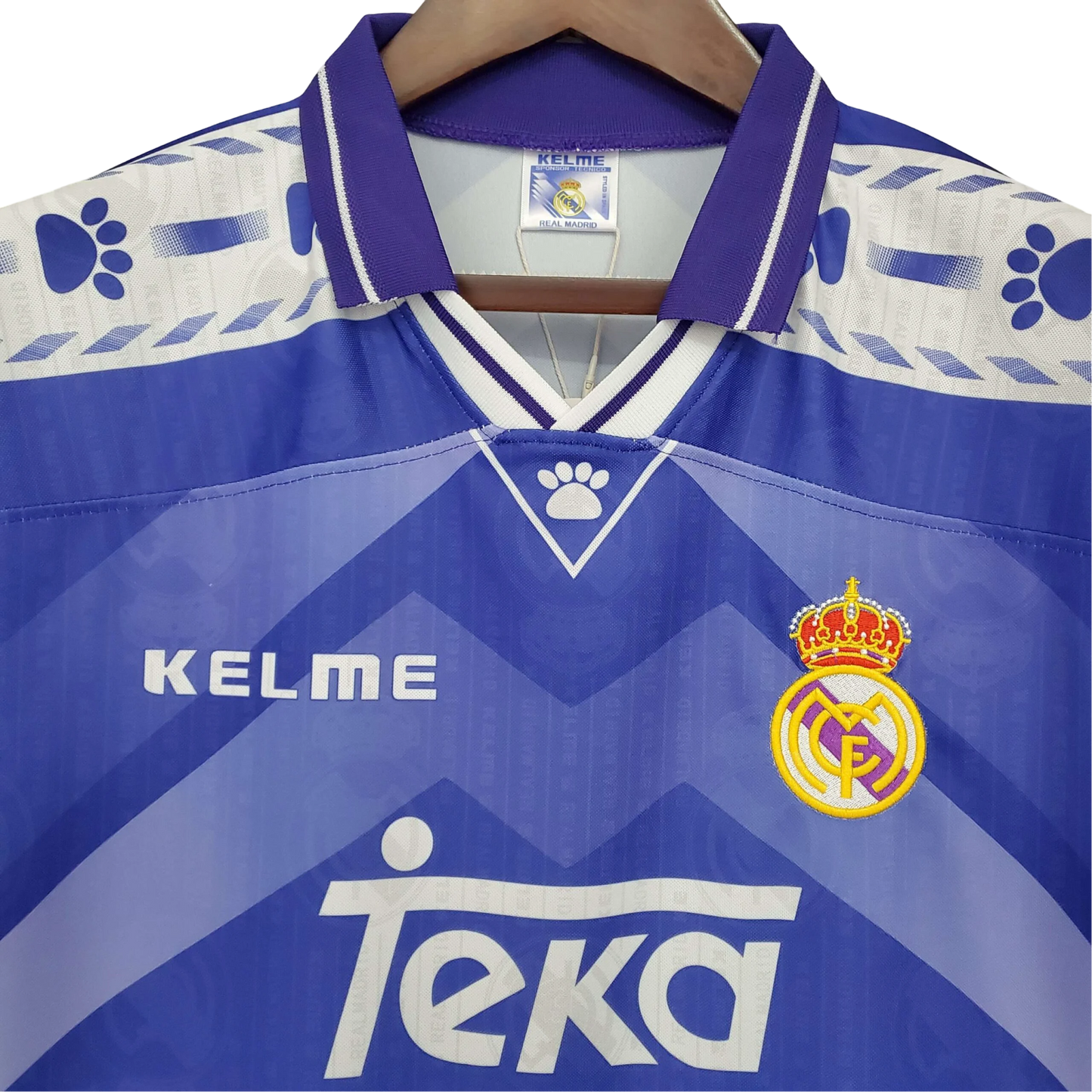 1996/1997 Real Madrid Teka Blue Away Retro Kit - ClassicKits433 - GovintageJersey