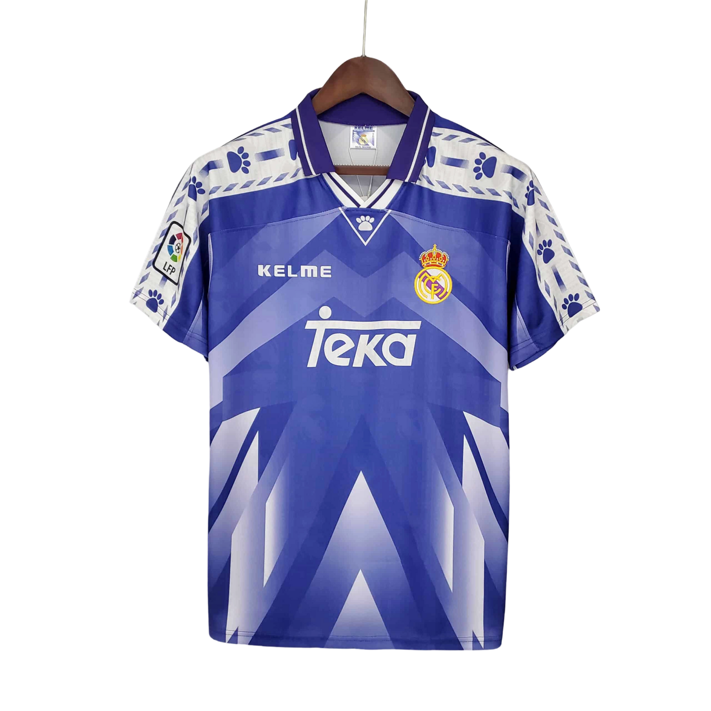 1996/1997 Real Madrid Teka Blue Away Retro Kit - ClassicKits433 - GovintageJersey