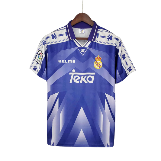 1996/1997 Real Madrid Teka Blue Away Retro Kit - ClassicKits433 - GovintageJersey