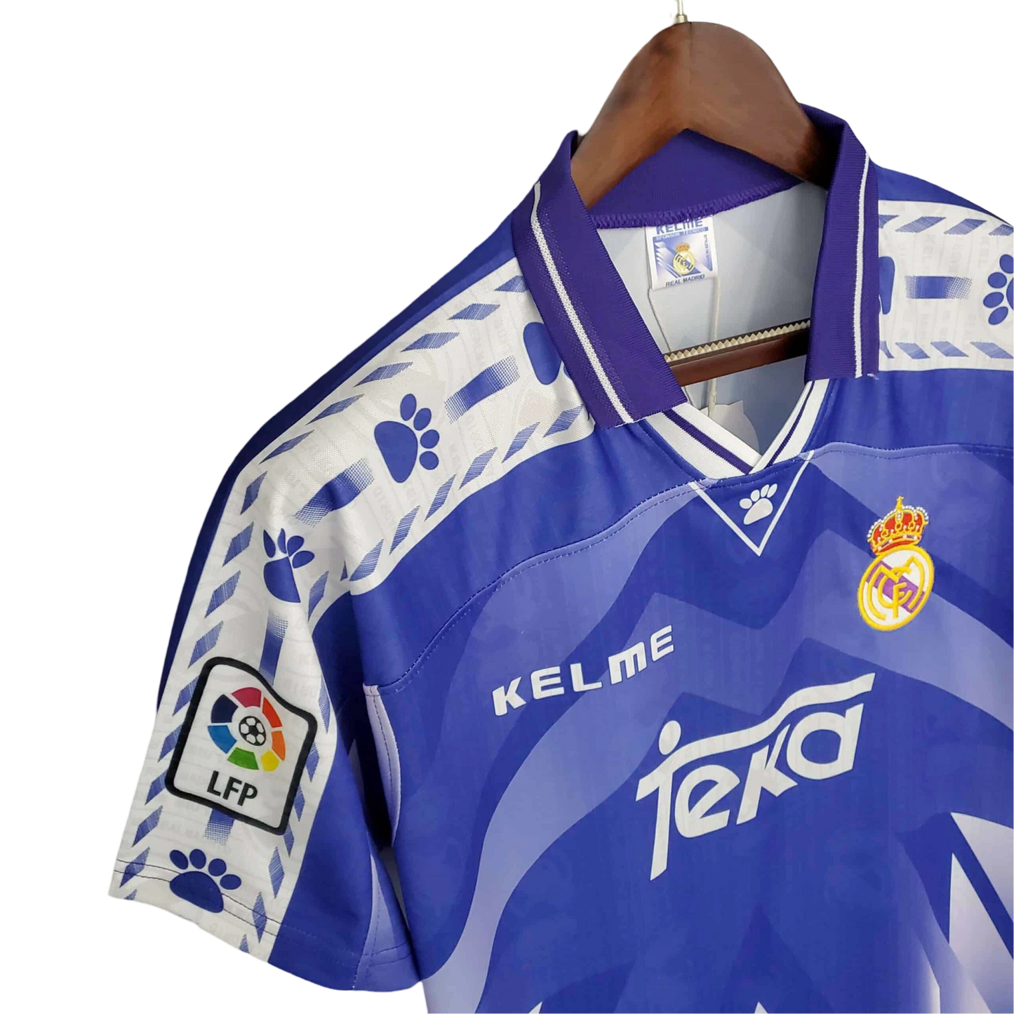 1996/1997 Real Madrid Teka Blue Away Retro Kit - ClassicKits433 - GovintageJersey