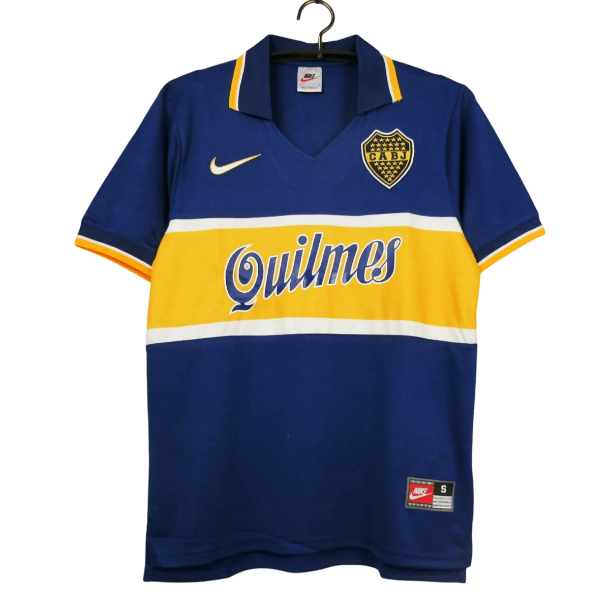 1997/1998 Boca Juniors Quilmes - Home Retro Jersey - GovintageJersey