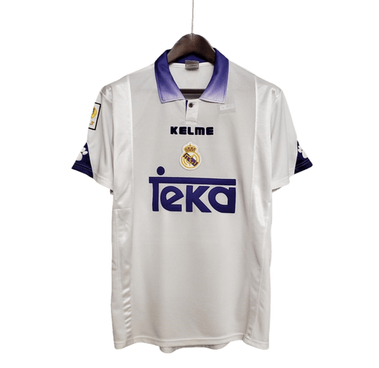 1997/1998 Real Madrid Teka White Home Retro Kit - ClassicKits433 - GovintageJersey