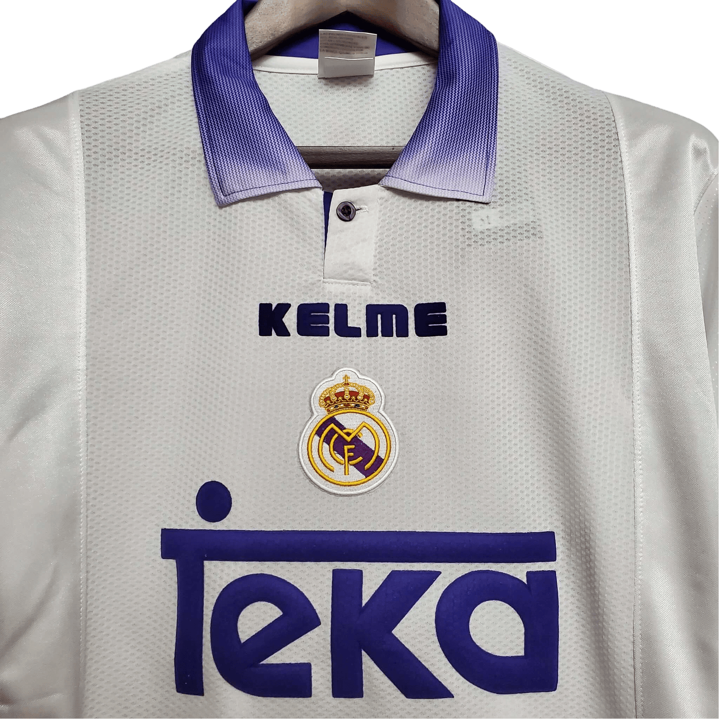 1997/1998 Real Madrid Teka White Home Retro Kit - ClassicKits433 - GovintageJersey