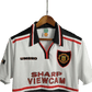 1997/1999 Manchester United SHARP VIEWCAM - White Away Retro Kit - ClassicKits433 - GovintageJersey