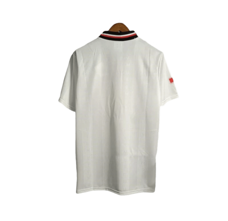 1997/1999 Manchester United SHARP VIEWCAM - White Away Retro Kit - ClassicKits433 - GovintageJersey