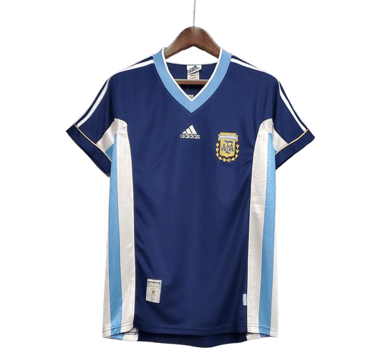 1998 Argentina World cup Away Retro Jersey - GovintageJersey