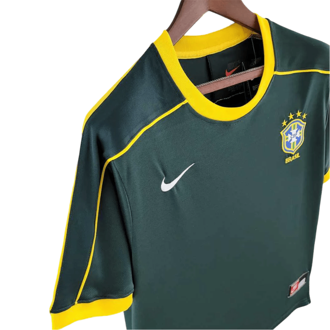 1998 Brazil - goalkeeper dark green Retro kit - GovintageJersey