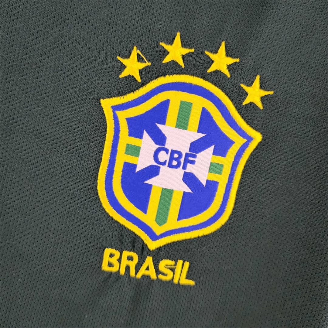 1998 Brazil - goalkeeper dark green Retro kit - GovintageJersey