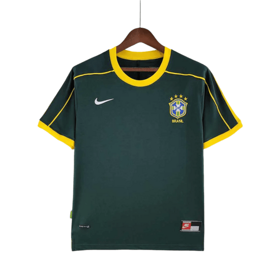 1998 Brazil - goalkeeper dark green Retro kit - GovintageJersey