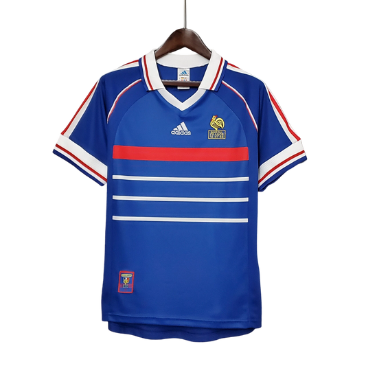 1998 France World Cup Home Retro Jersey - GovintageJersey