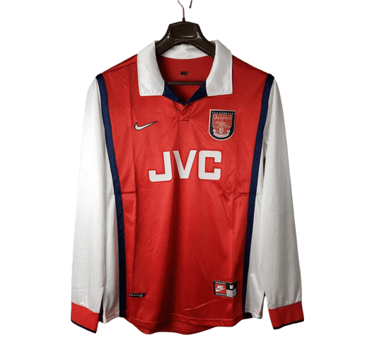 1998/1999 Arsenal JVC Home Kit – Long sleeve - ClassicKits433 - GovintageJersey