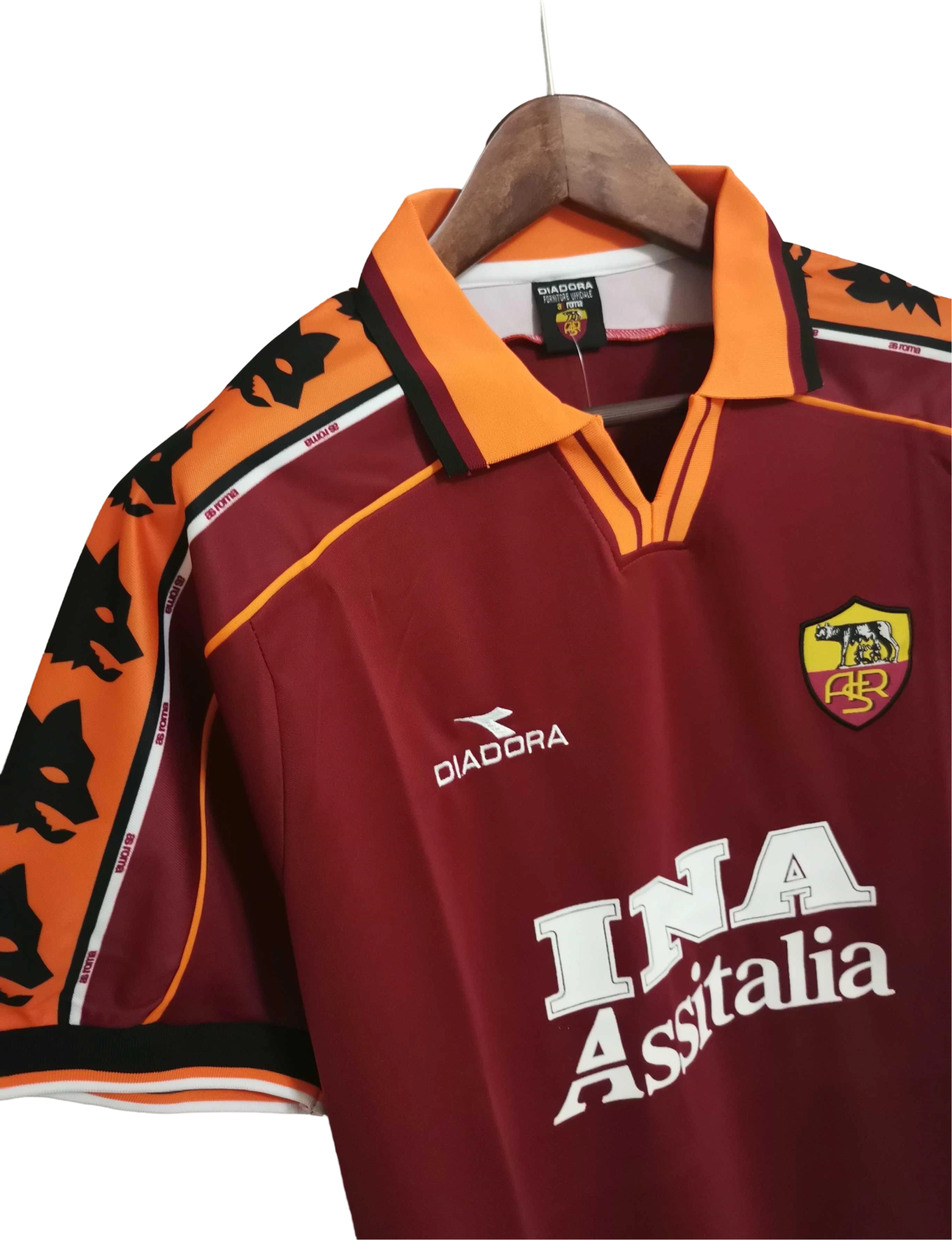 1998/1999 AS ROMA INA Assitalia Home Retro Kit - ClassicKits433 - GovintageJersey