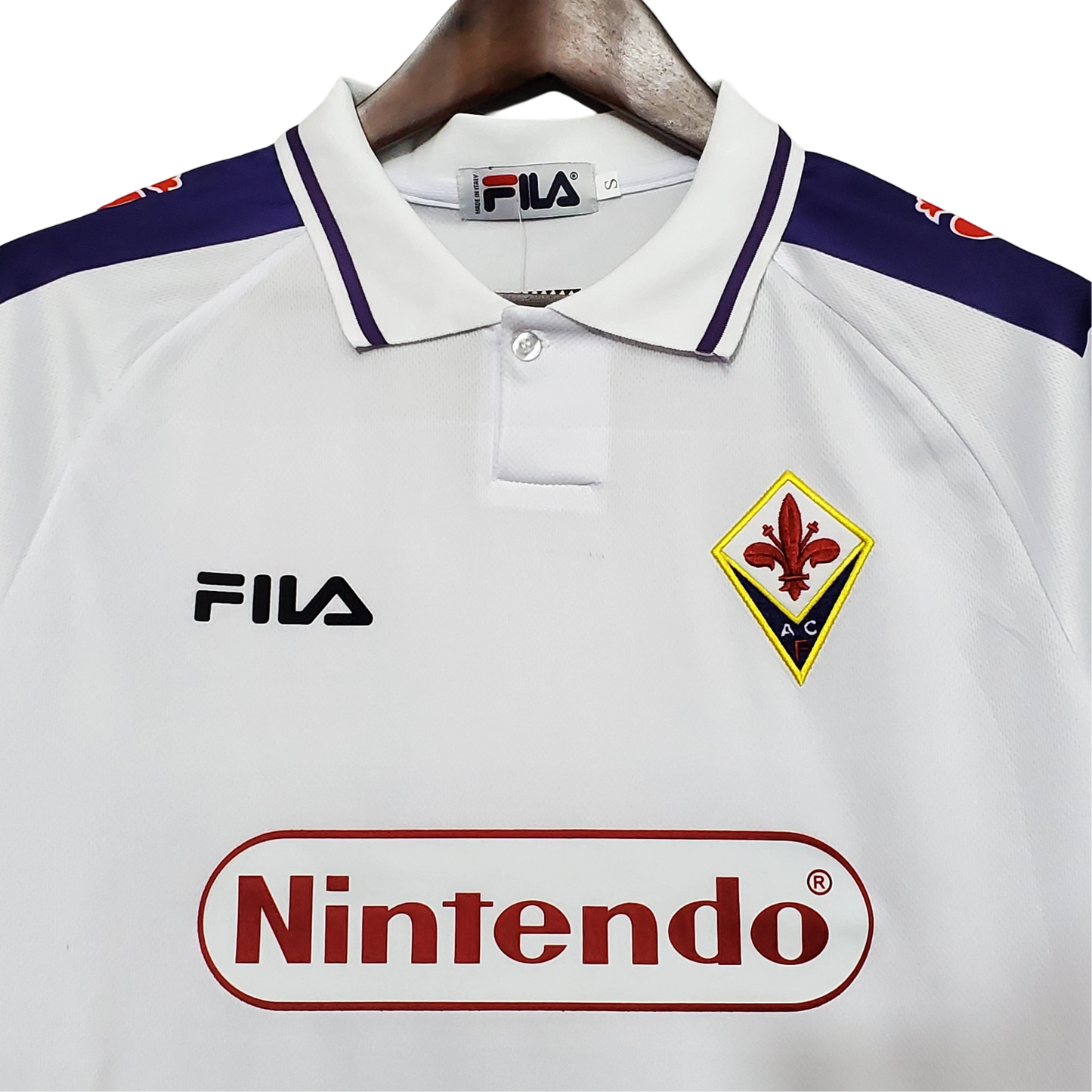 1998/1999 Fiorentina Florence Nintendo FILA Away Retro Kit - ClassicKits433 - GovintageJersey