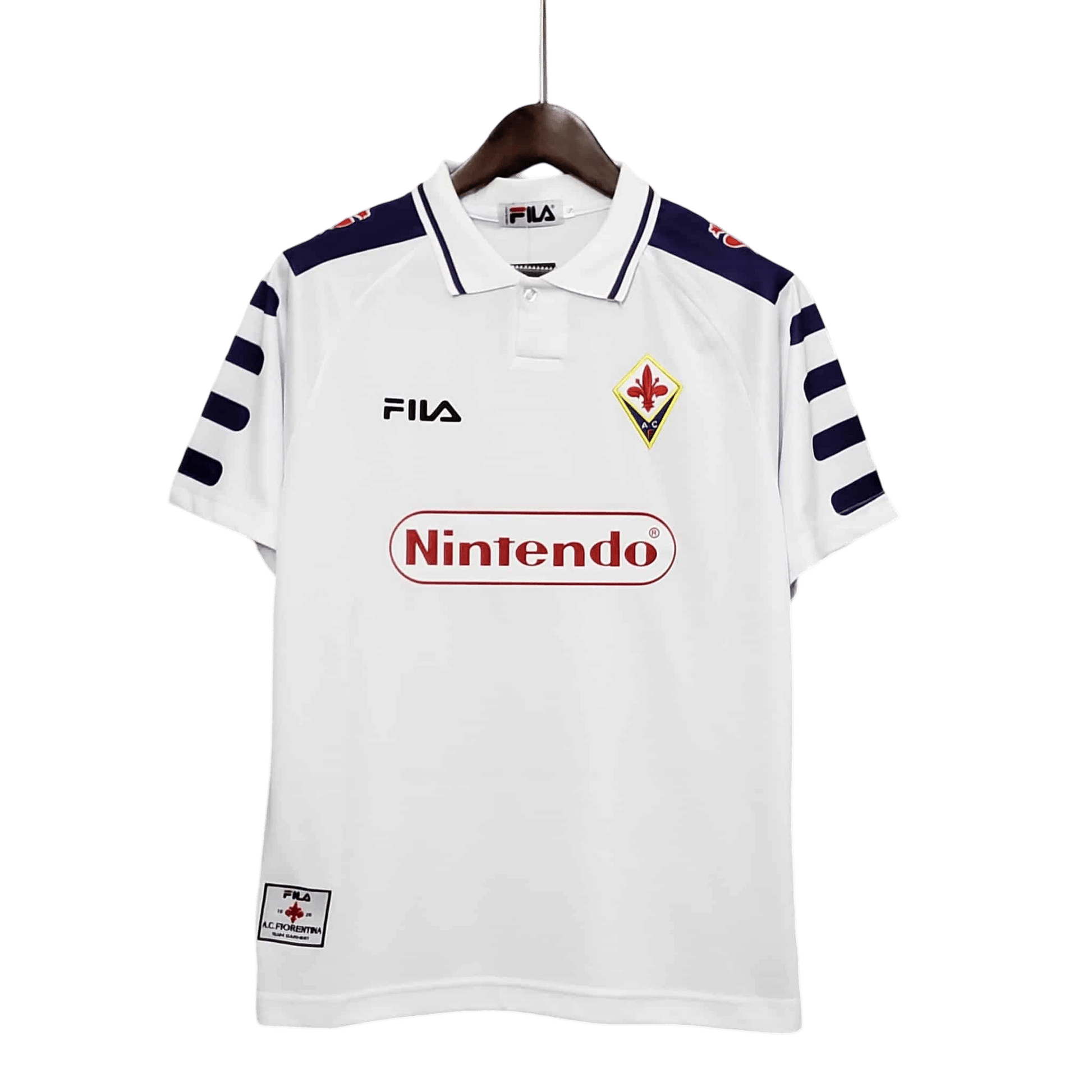 1998/1999 Fiorentina Florence Nintendo FILA Away Retro Kit - ClassicKi 1998/1999 Fiorentina Florence Nintendo FILA Away Retro Kit - ClassicKi
