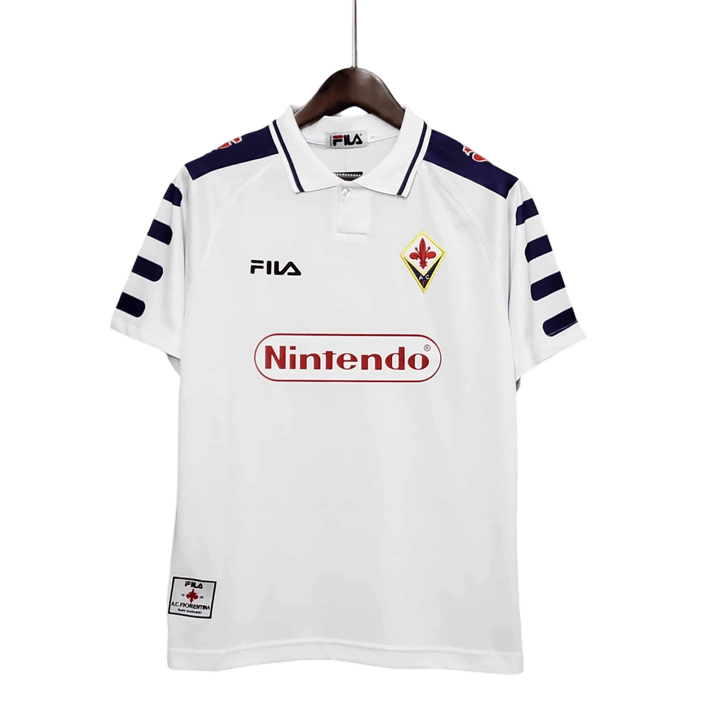 1998/1999 Fiorentina Florence Nintendo FILA Away Retro Kit - ClassicKits433 - GovintageJersey