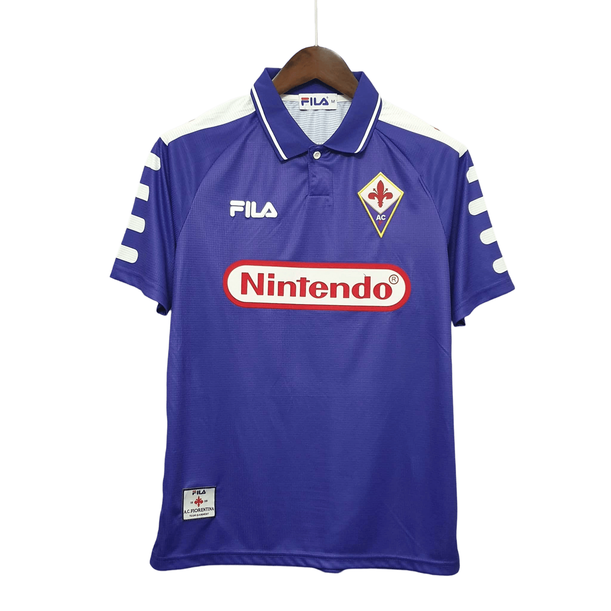 1998/1999 Fiorentina Florence Nintendo FILA Home Retro Kit - ClassicKi 1998/1999 Fiorentina Florence Nintendo FILA Home Retro Kit - ClassicKi