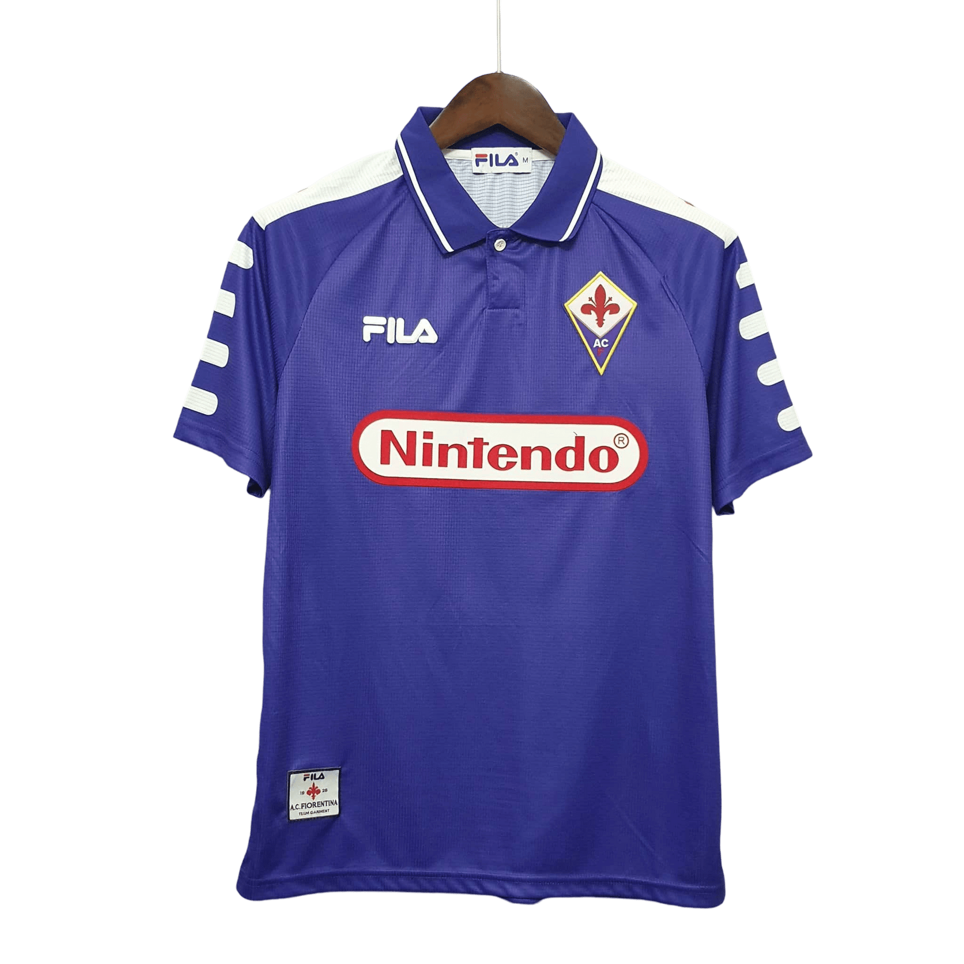 1998/1999 Fiorentina Florence Nintendo FILA Home Retro Kit - ClassicKits433 - GovintageJersey