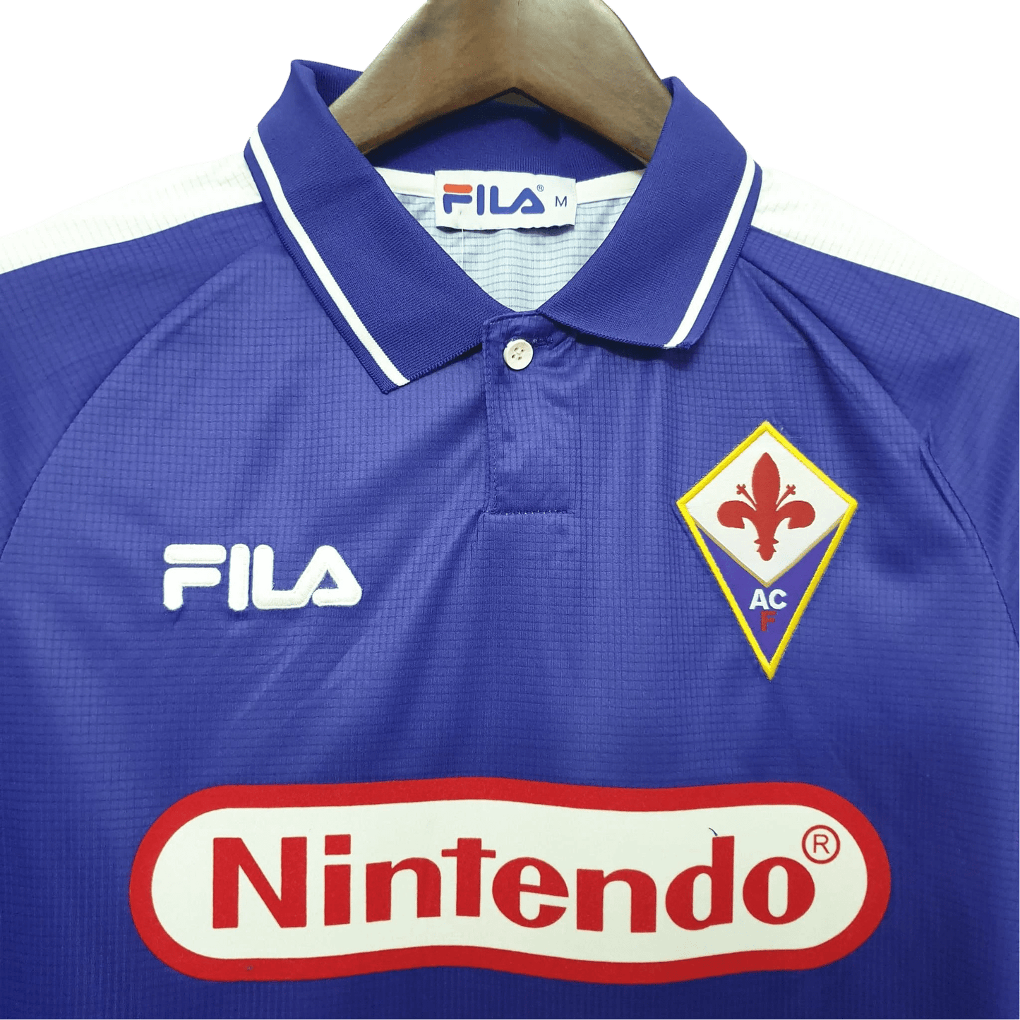 1998/1999 Fiorentina Florence Nintendo FILA Home Retro Kit - ClassicKits433 - GovintageJersey