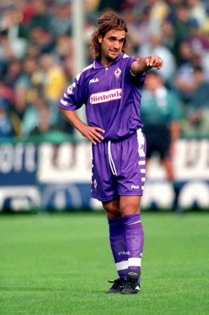 1998/1999 Fiorentina Florence Nintendo FILA Home Retro Kit - ClassicKits433 - GovintageJersey