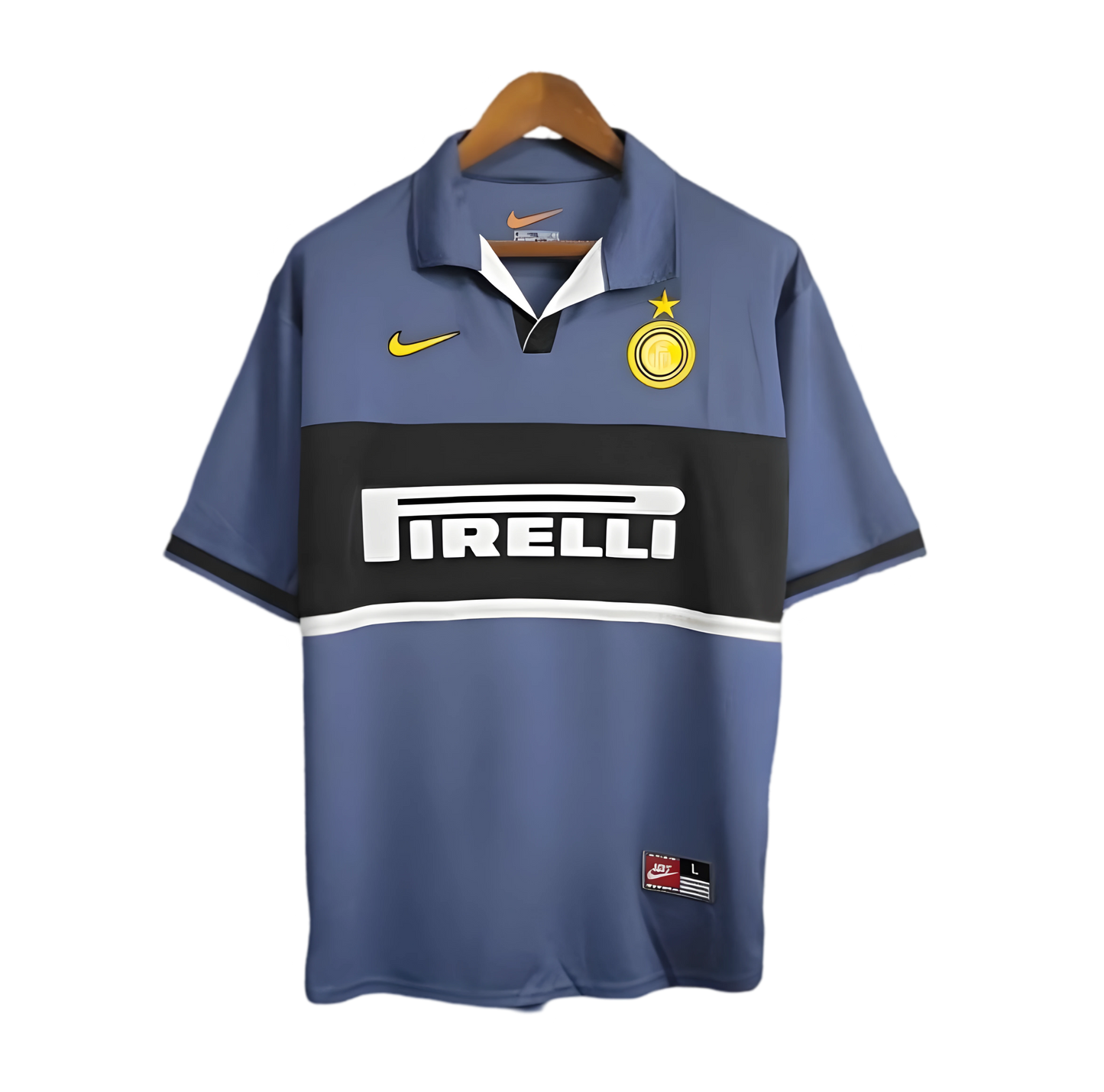 1998/1999 Inter Milan PIRELLI Third Blue Retro Kit - ClassicKits433 - GovintageJersey