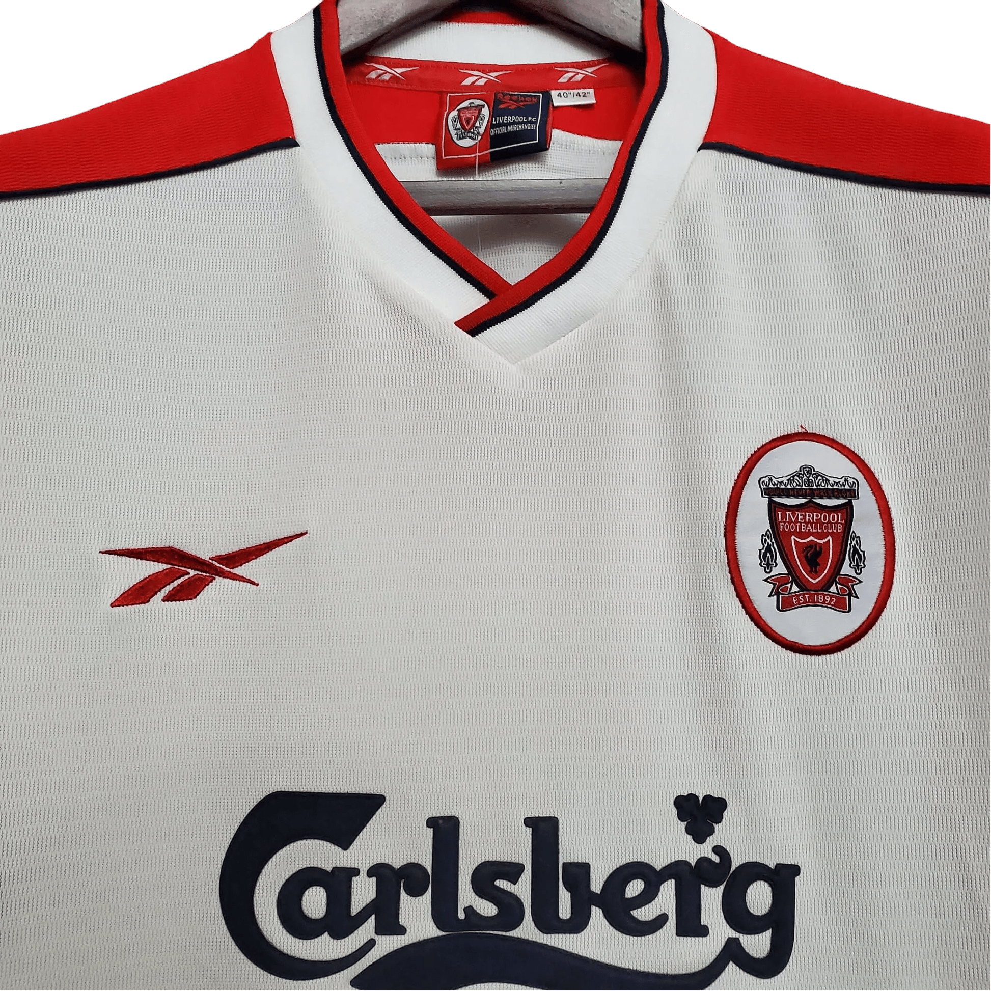 1998/1999 LiverpooI Carlsberg - White Away Retro Kit - ClassicKits433 - GovintageJersey