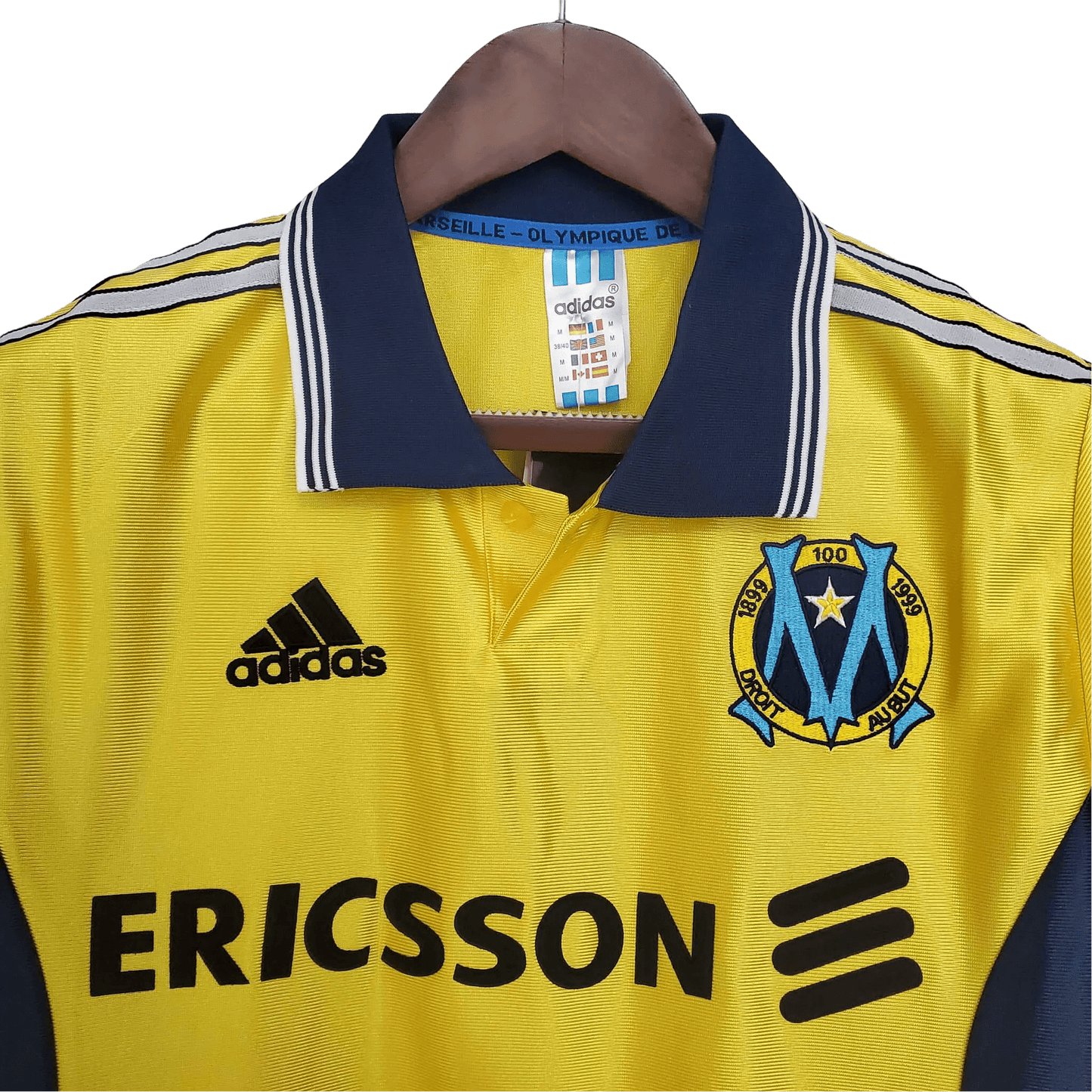 1998/1999 Olympique de Marseille Ericsson Away Retro Jersey - GovintageJersey