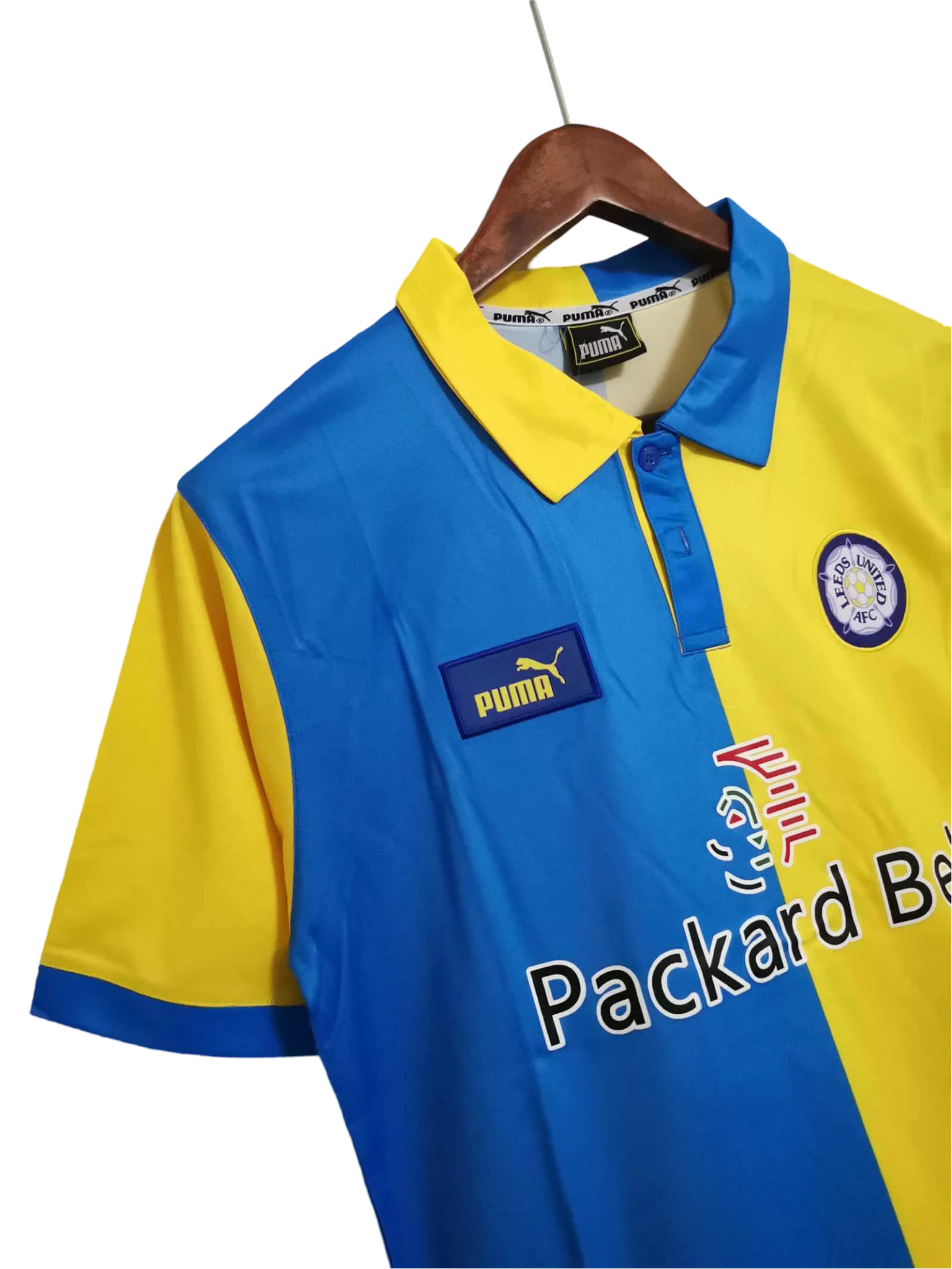 1998/2000 Leeds United Packard Bell Away Retro Kit - ClassicKits433 - GovintageJersey