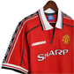 1998/2000 Manchester United SHARP Home Retro Kit - ClassicKits433 - GovintageJersey