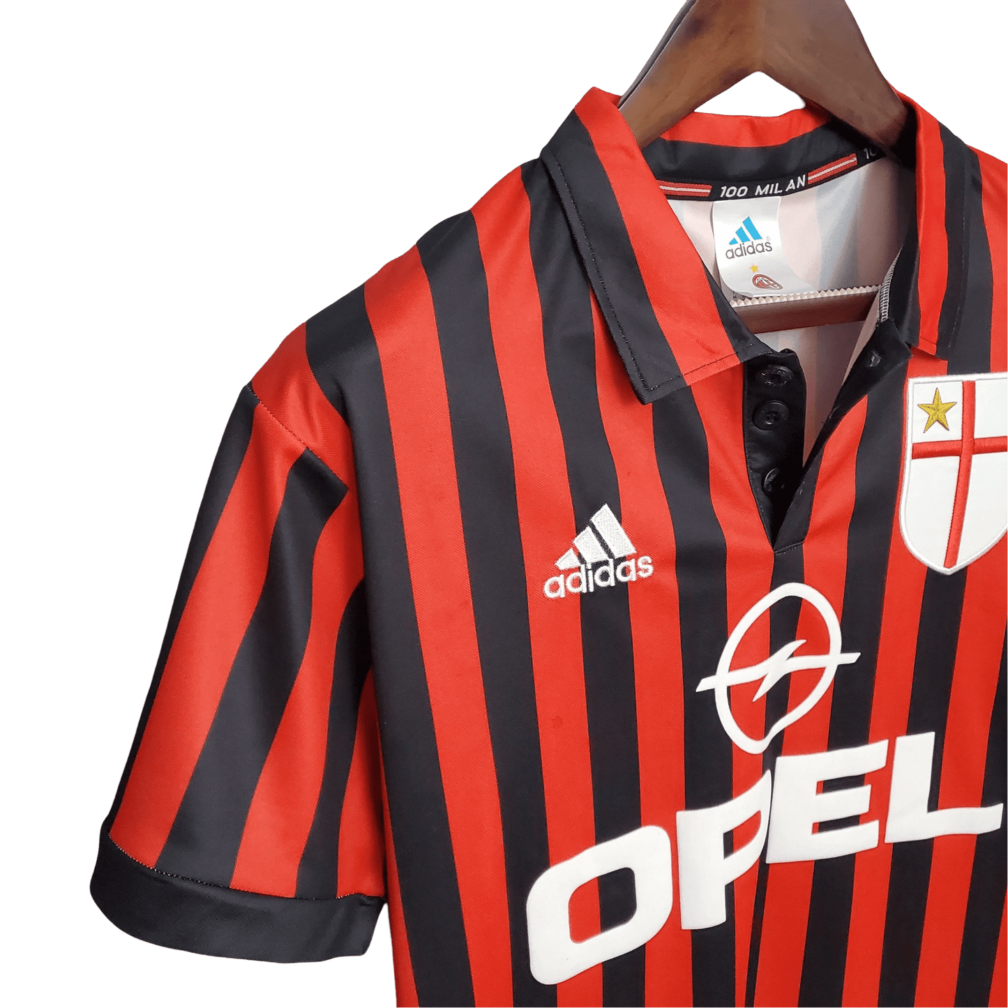 1999/2000 AC Milan Retro Kit - OPEL & Home Edition at GoVintageJersey