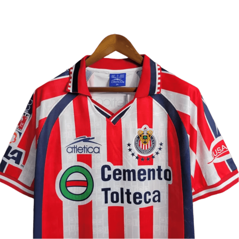 1999/2000 Chivas Guadalajara Cemento Tolteca - Home Retro Jersey - GovintageJersey