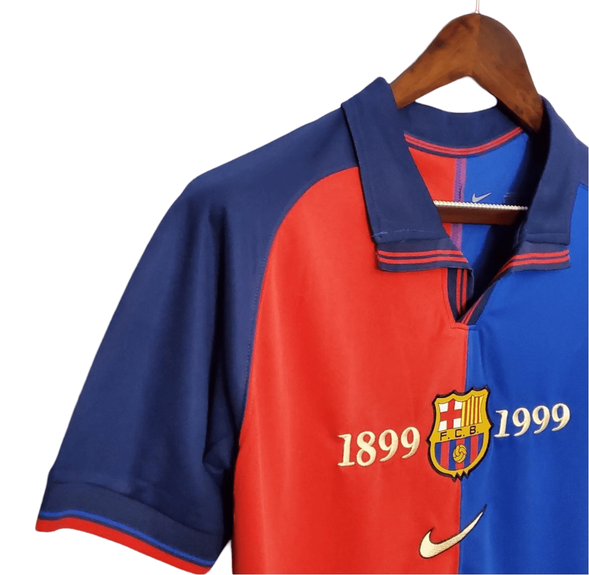 1999/2000 FC Barcelona 100th Anniversary Kit - 1899/1999 Blue and Red Jersey - ClassicKits433 - GovintageJersey