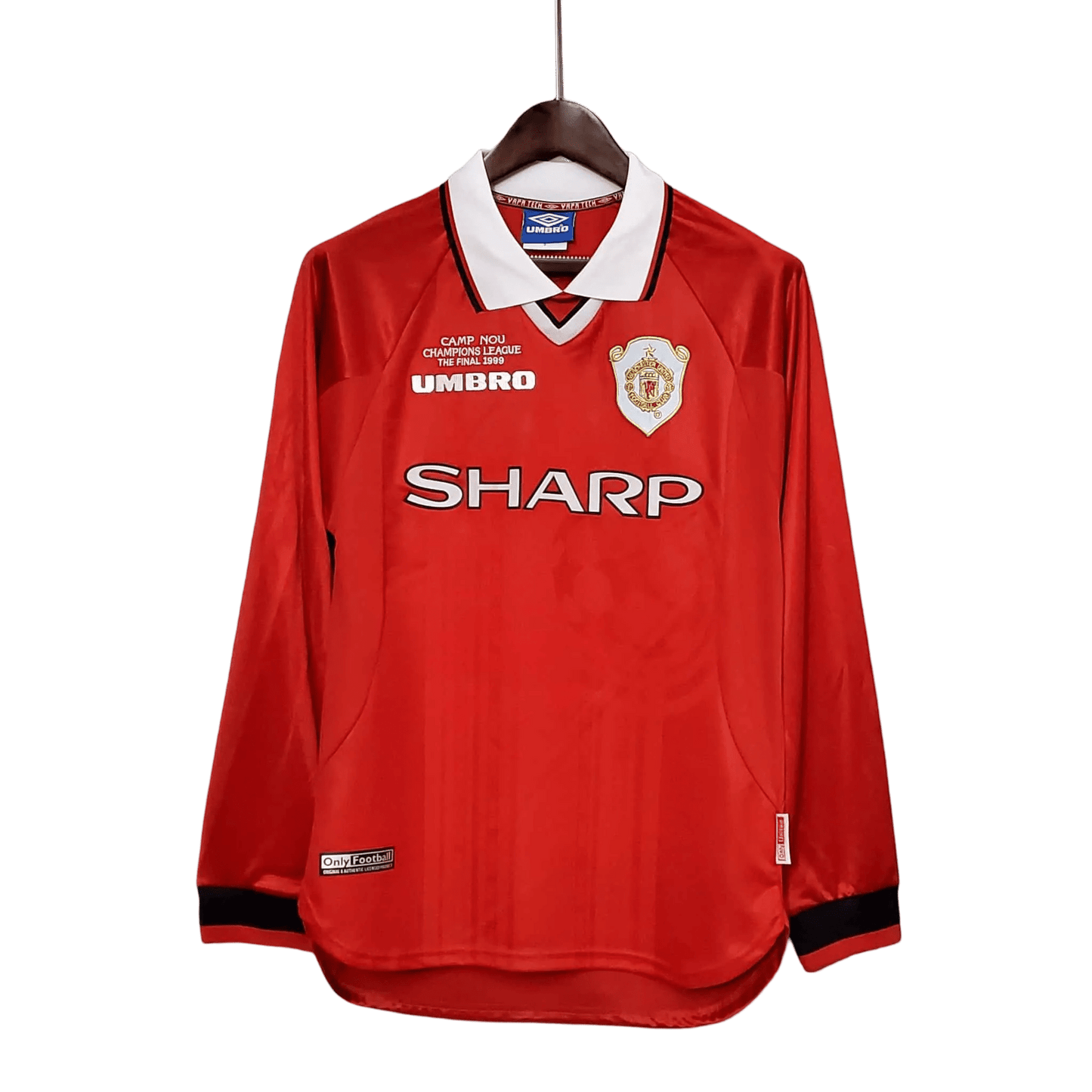 1999/2000 Manchester United SHARP - International Retro Kit – Long Sleeves - ClassicKits433 - GovintageJersey