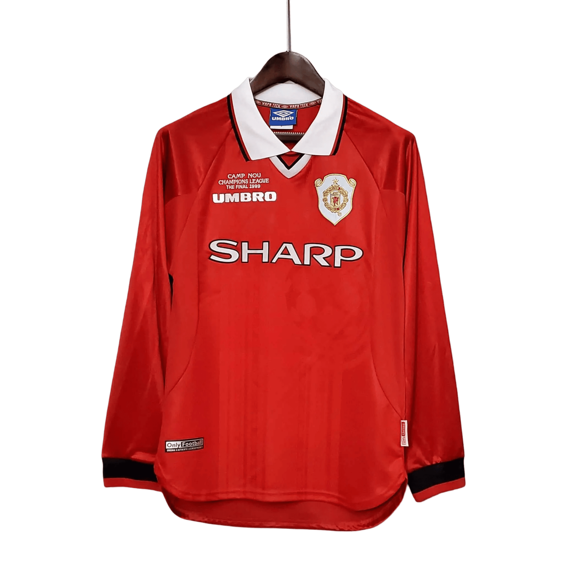 1999/2000 Manchester United SHARP - International Retro Kit – Long Sleeves - ClassicKits433 - GovintageJersey