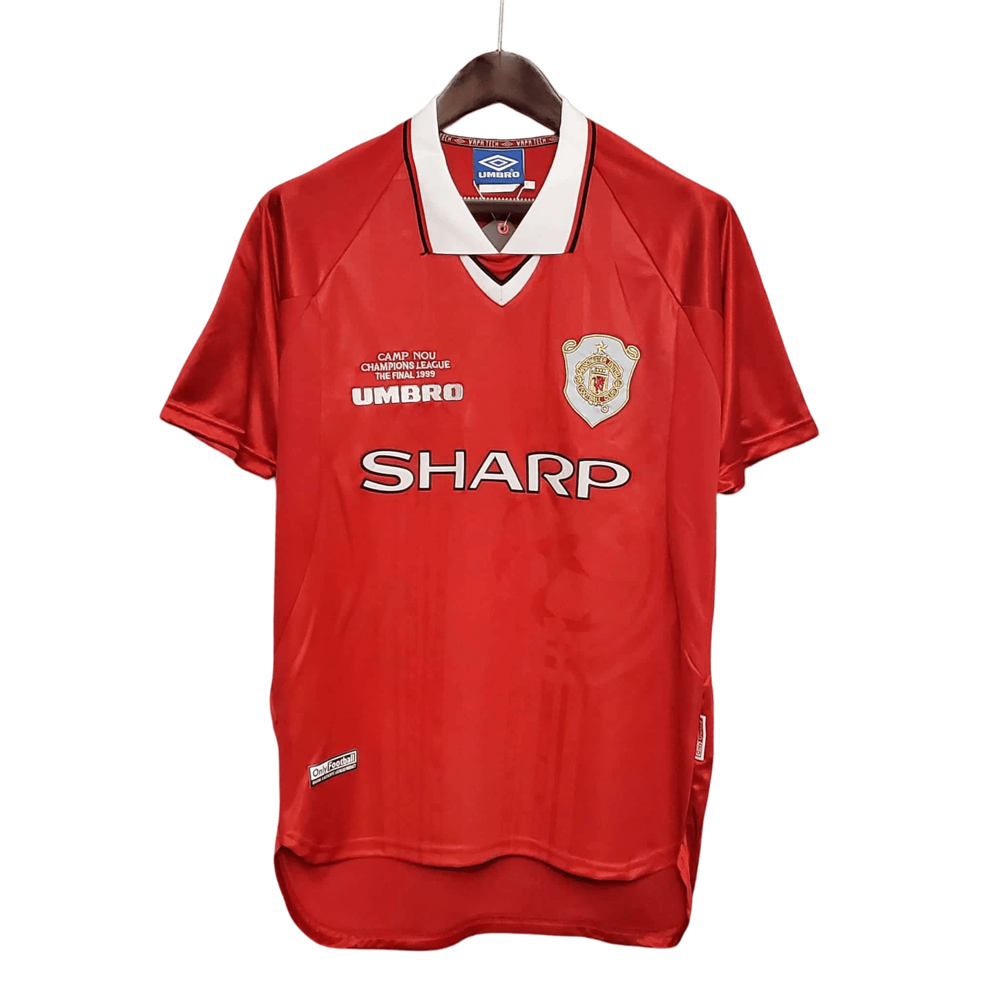 1999/2000 Manchester United SHARP - UCL Final Home Retro Kit - ClassicKits433 - GovintageJersey