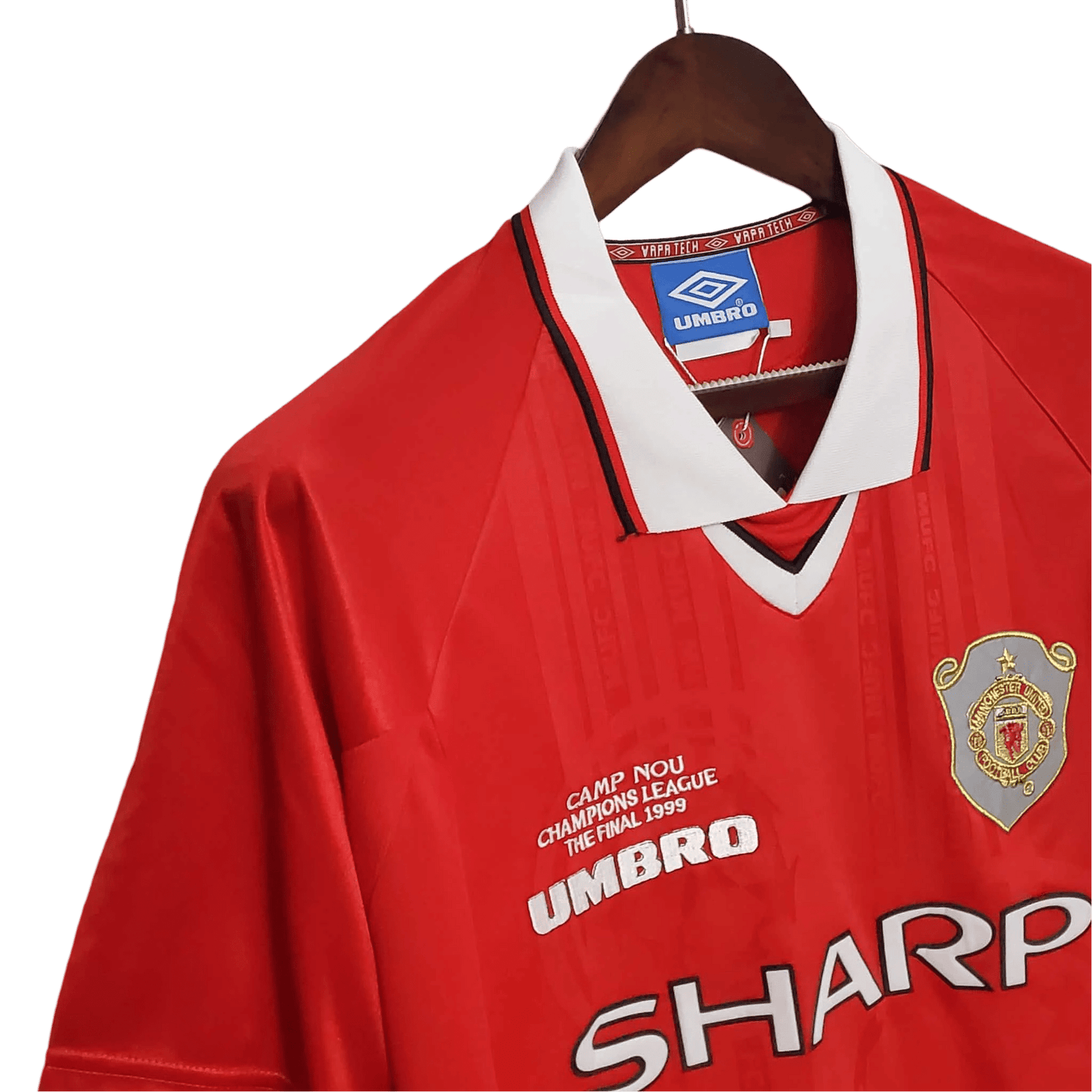 1999/2000 Manchester United SHARP - UCL Final Home Retro Kit - ClassicKits433 - GovintageJersey