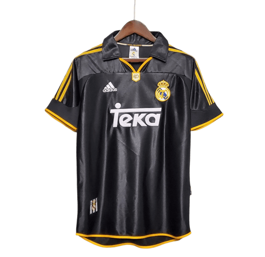 1999/2000 Real Madrid Teka Black Away Retro Kit - ClassicKits433 - GovintageJersey