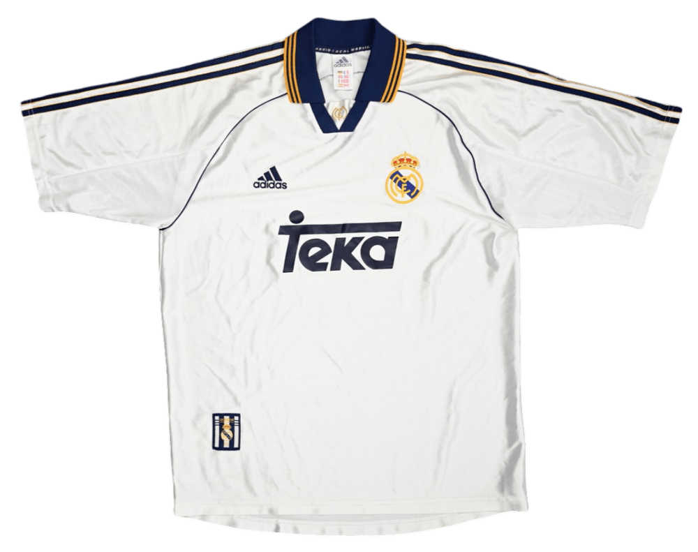 1999/2000 Real Madrid Teka White Home Retro Kit - ClassicKits433 - GovintageJersey