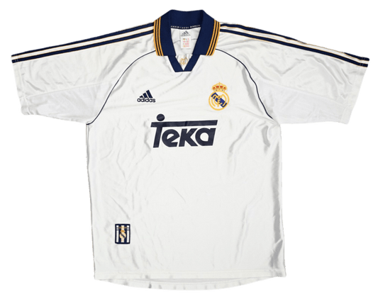 1999/2000 Real Madrid Teka White Home Retro Kit - ClassicKits433 - GovintageJersey