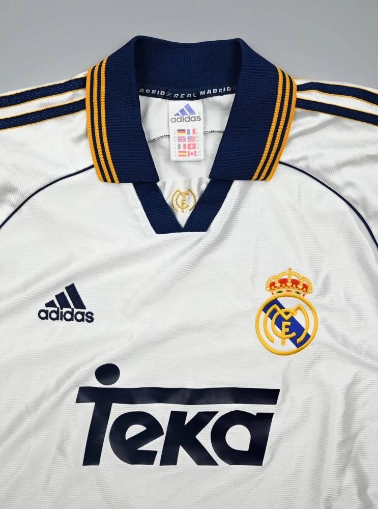 1999 2000 Real Madrid Teka White Home Retro Kit ClassicKits433 1999-2000-real-madrid-teka-white-home-retro-kit-classickits433