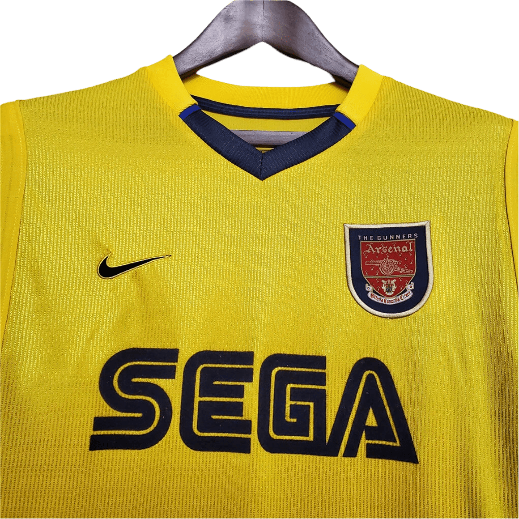 2000/2001 Arsenal Sega Yellow Away Retro Kit - ClassicKits433 - GovintageJersey