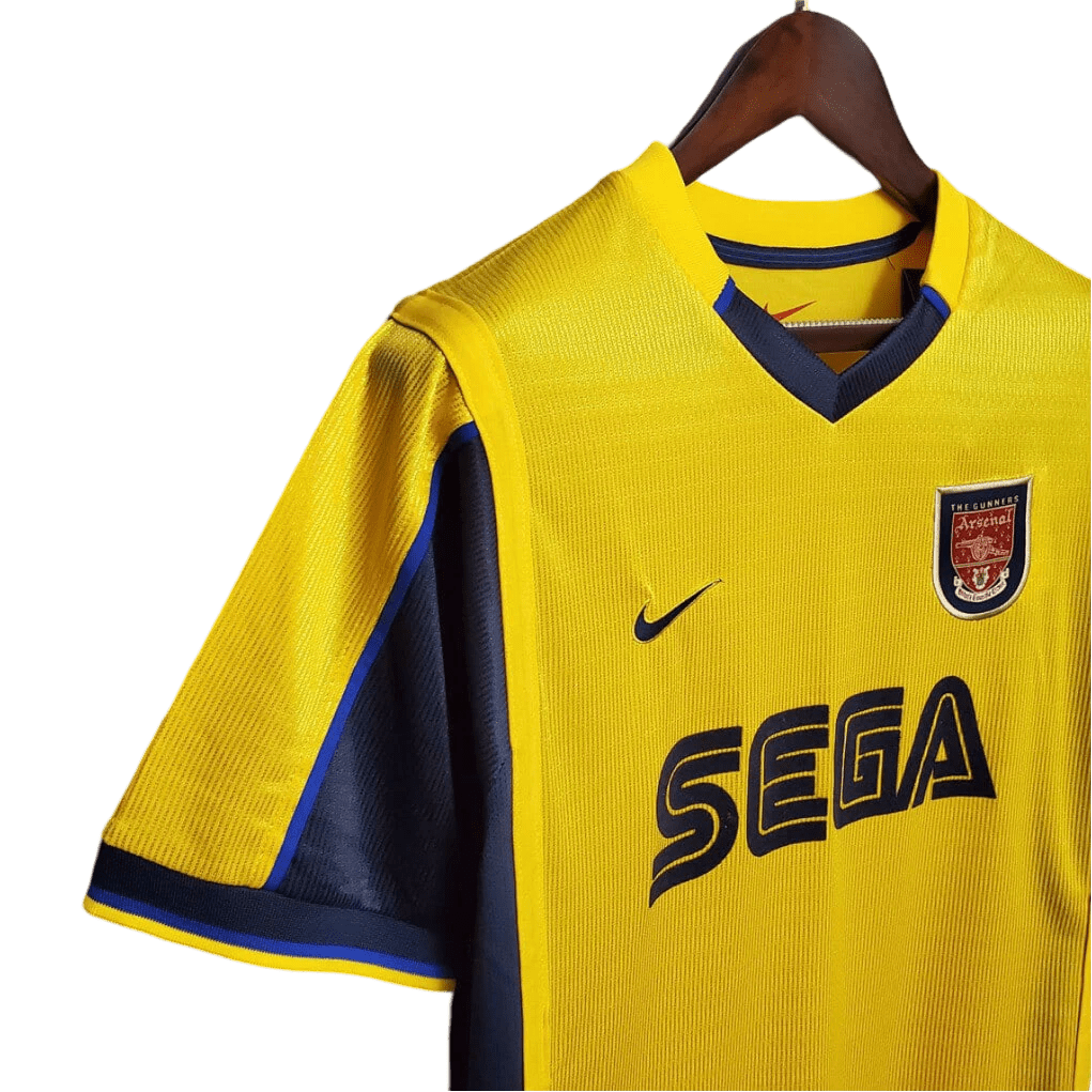 2000/2001 Arsenal Sega Yellow Away Retro Kit - ClassicKits433 - GovintageJersey