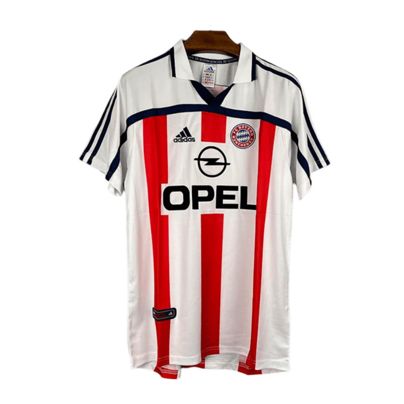 2000/2001 Bayern Munich Opel Away White Retro Kit - ClassicKits433 - GovintageJersey