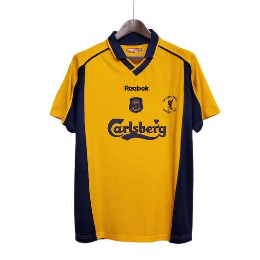 2000/2001 Liverpool Carlsberg - Yellow Away Retro Kit - ClassicKits433 - GovintageJersey