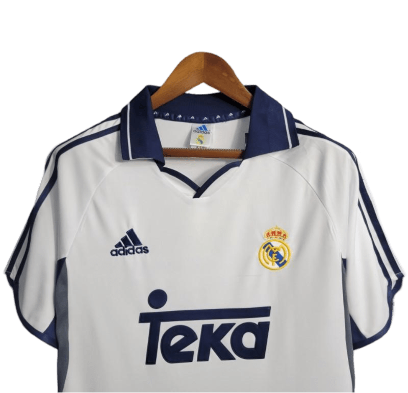 2000/2001 Real Madrid Teka White Home Retro Kit - ClassicKits433 - GovintageJersey