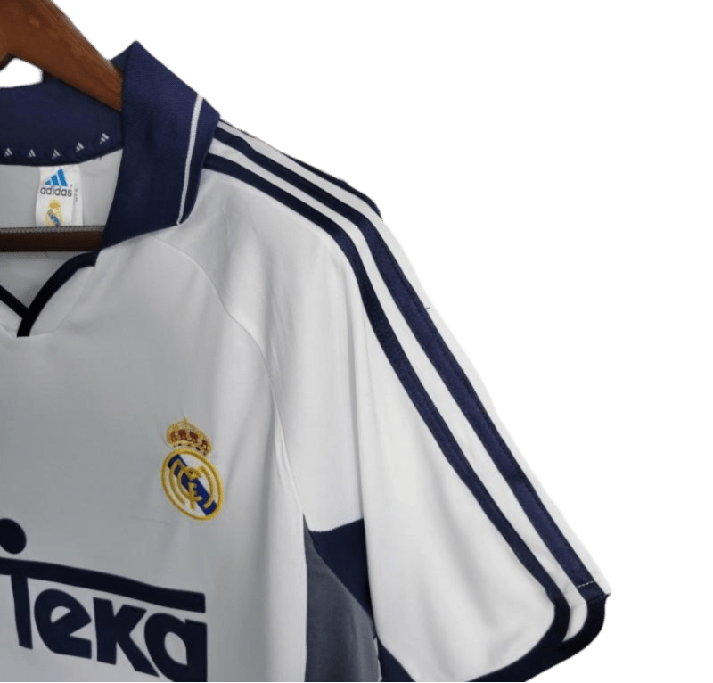 2000/2001 Real Madrid Teka White Home Retro Kit - ClassicKits433 - GovintageJersey