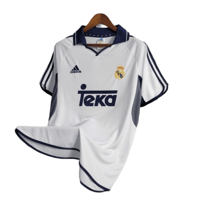 2000/2001 Real Madrid Teka White Home Retro Kit - ClassicKits433 2000/2001 Real Madrid Teka White Home Retro Kit - ClassicKits433