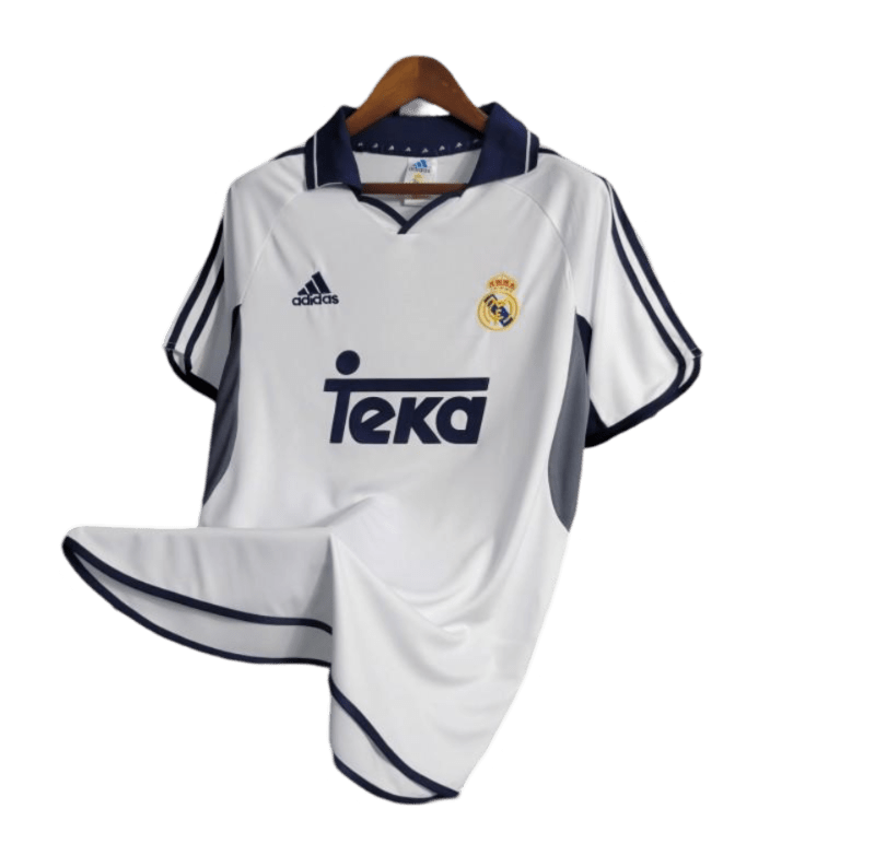 2000/2001 Real Madrid Teka White Home Retro Kit - ClassicKits433 - GovintageJersey