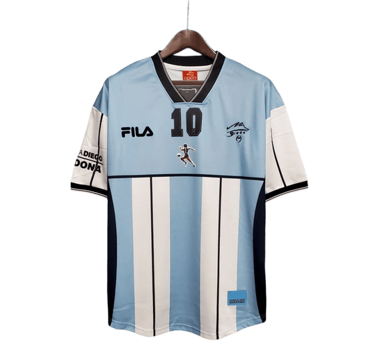 2001 Argentina Farewell Maradona Commemorative Edition Jersey - GovintageJersey