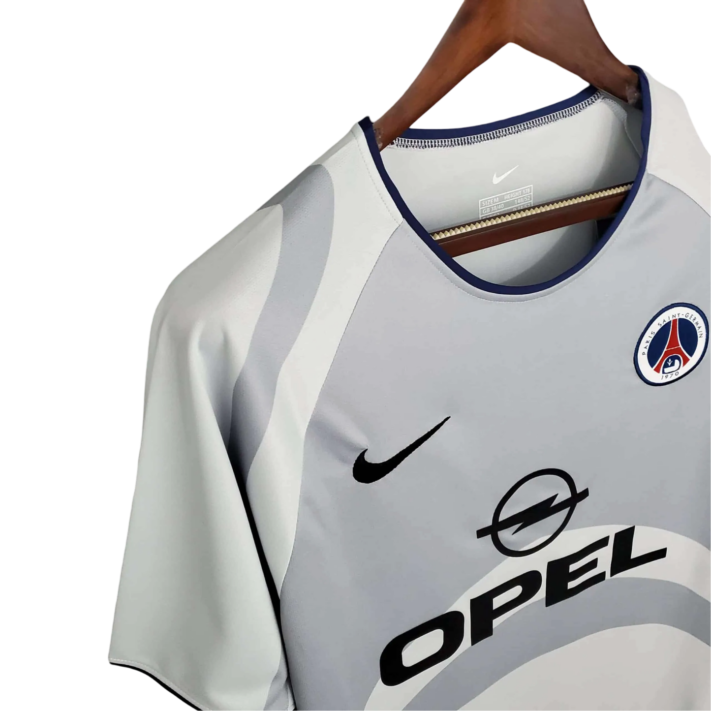 2001/2002 PARIS SAINT GERMAIN OPEL - Away grey Retro Jersey - GovintageJersey